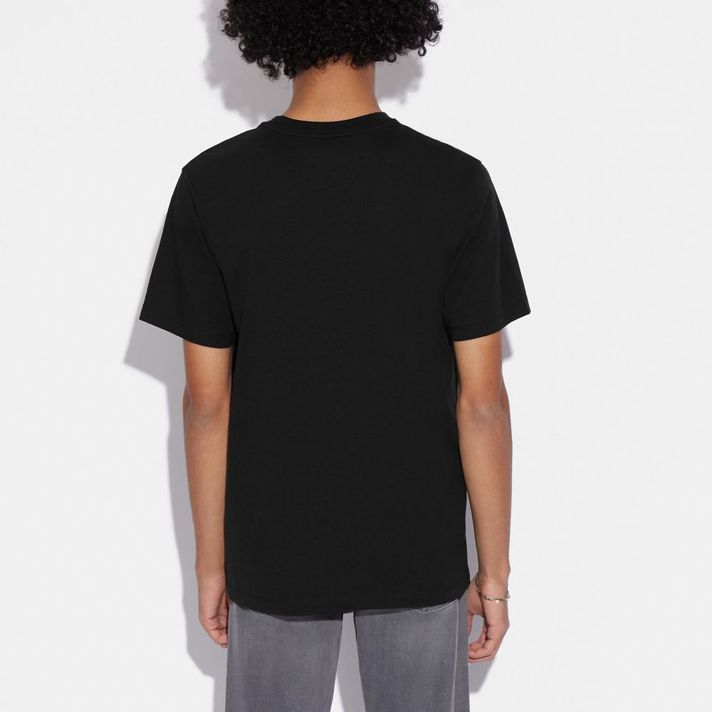 NWT Coach Outlet Essential T Shirt In Organic Cotton - Picture 5 of 6